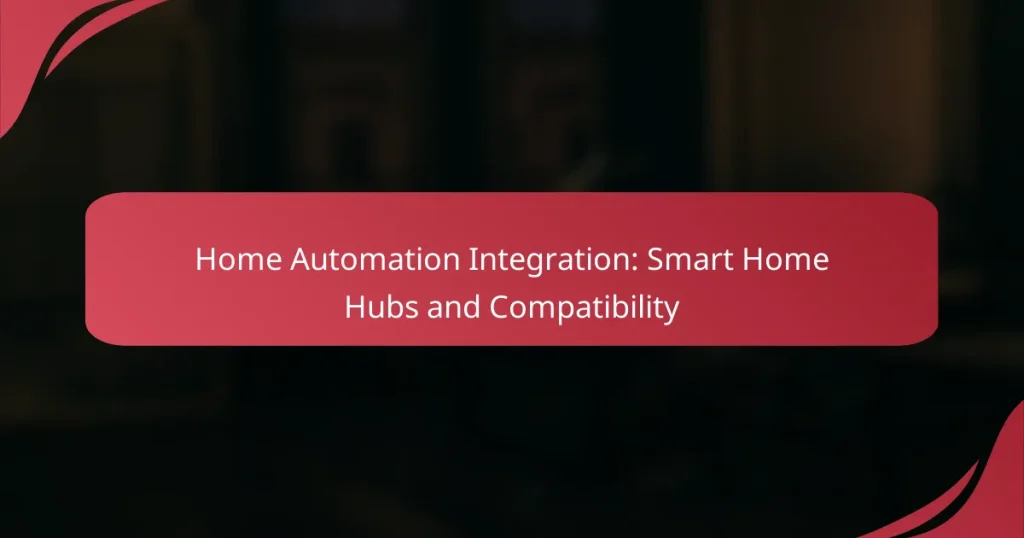 Home Automation Integration: Smart Home Hubs and Compatibility