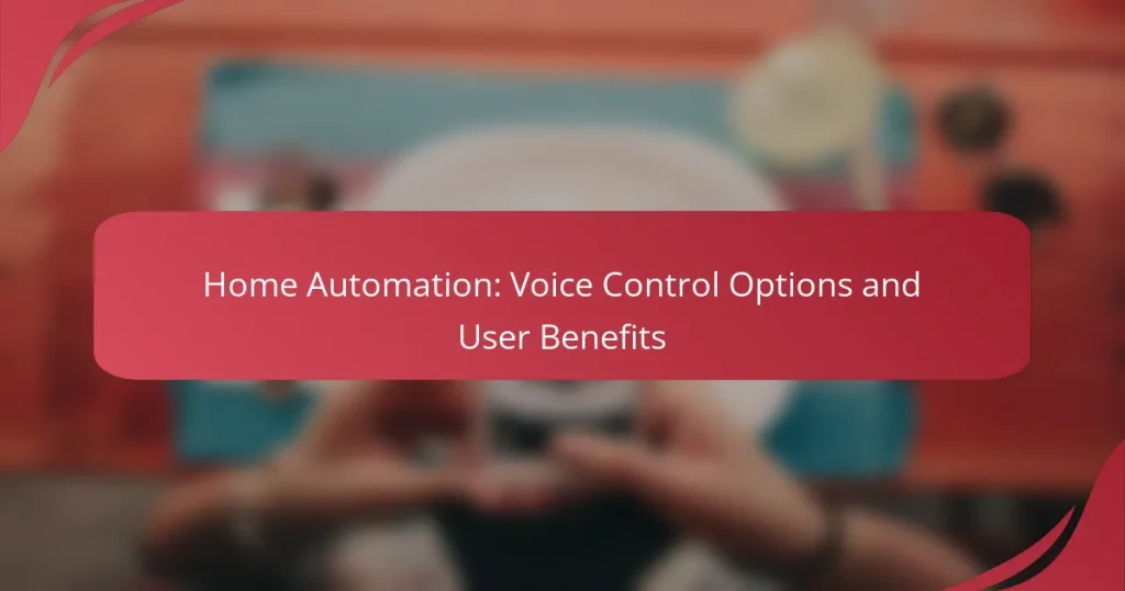 Home Automation: Voice Control Options and User Benefits