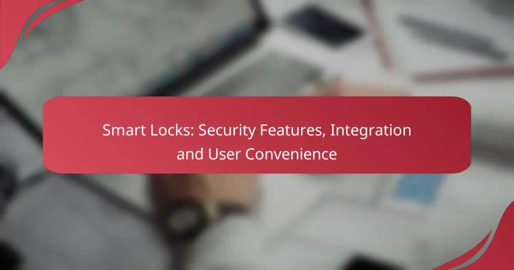 Smart Locks: Security Features, Integration and User Convenience